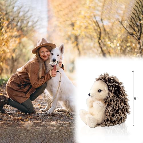 Vaulted Skulls & Co Hedghog Small Dog Toy | Hedgehog Stuffed Animal Small | Fluffy Small Dog Toy | Dog Toy | Small Plush Dog Toy | Squeaker-Free (Hedgehog) - size: Hedgehog