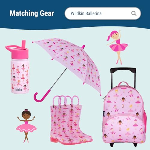 Wildkin Kids Sleeping Bag – Roll-Up Design with Storage Bag for School, Travel & Camping - Ballerina - color: Ballerina