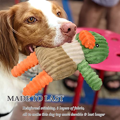 LECHONG 5 Pack Tough Dog Toys Stuffed Squeaky Dog Toys Assortment Plush Animal Dog Toy Value Bundle Puppy Pet Dog Toys for Small Medium Large Dogs - size: 5 Pack