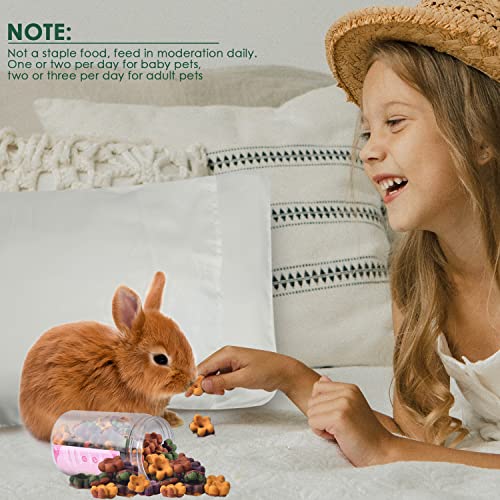 KATUMO Rabbit Treats, 180g / 6oz Dwarf Hamster Treats Natural Chew Toys for for Guinea Pig Hamster Bunny Chinchilla Gerbil | Natural Timothy Hay, Easy to eat, Suitable for Hamster Bunny Chinchilla Gerbil and Other Rodent Pets