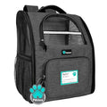 PetAmi Dog Backpack Carrier Airline Approved Cat Pet Puppy Bag, Charcoal | Ideal for Small Medium Large Pet up to 18 lb, 2 Side Entry Structured No-Collapse Frame, Ventilated Bookbag for Hiking Travel - color: Charcoal