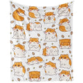 Hamster Throw Blanket for Kids Boys Girls Gifts, 50” x 40” | Soft Flannel, Lightweight but warm, Machine washable, HD print, Wrinkle & shrink resistant, Anti-pilling, Suitable all ages - color: Hamster Blanket 3, size: Small(40"x50")