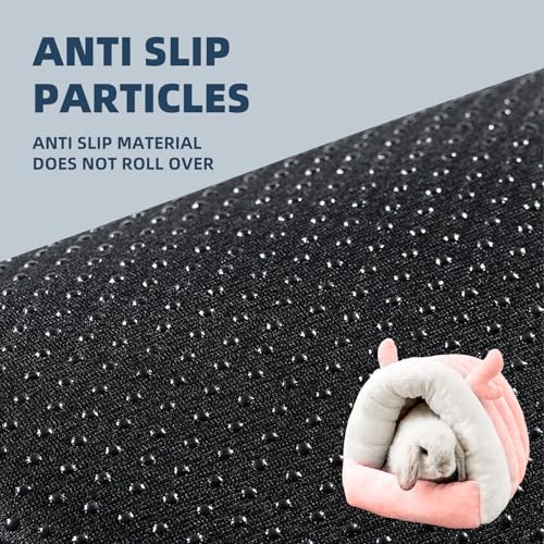 Guinea Pig Hideout, Warm Bed for Guinea Pig,Rabbits, Chinchillas, Guinea Pig Bed, Cozy Small Animal Winter Shelter (Pink, Large) - color: Pink, size: Large