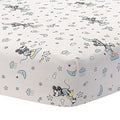 Lambs & Ivy Disney Baby Moonlight Mickey Mouse Fitted Crib Sheet - White - color: Moonlight Mickey, size: Standard Crib