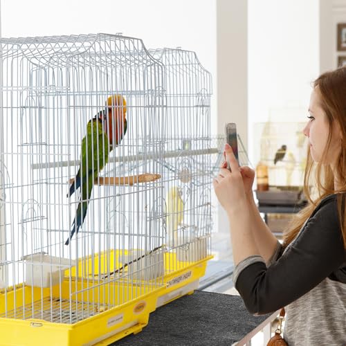 Nuanchu Large Bird Cage Mat, 30 x 36 Inch Under Pet Cage Mat, Absorbent/Waterproof Felt Pad for Bird Cages, Reptile Aquariums, Dog Kennels, with Non-Slip Backing for Hard Floors and Surfaces - size: 30 x 36 Inch