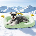 pet Cooling pad, Cute Animal Design, Breathable mesh, Summer Cooling pad (Green) - color: Green