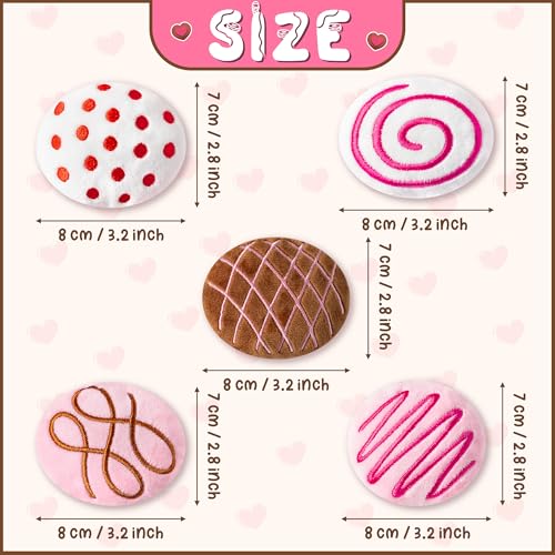 MALLMALL6 Catnip Toys for Cat - 5Pcs Valentines Chocolate Truffles Catmint Interactive Teething Chew Kick Cat Toy for Indoor Kitten, Soft Candy Pet Supplies, Pet Valentines Gifts for Kitten Lover - style: Chocolate Truffles