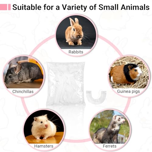 100 Pcs Clear Plastic Disposable Cage Liners for Trays Max 14x13x2in, Leak-Proof & Convenient Rabbit Cage Liner Bag Bulk Pack for Small Animals, Hamster Rabbits Pet Supplies Litter Box Liner