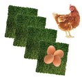PINVNBY 4 Pcs Chicken Nesting Box Pads,12"x12" Washable Artificial Grass Rug Carpet Fake Grass Synthetic Turf Mat for Chicken Coop Pet Garden Lawn Indoor Outdoor - size: 【Green|4 PCS】