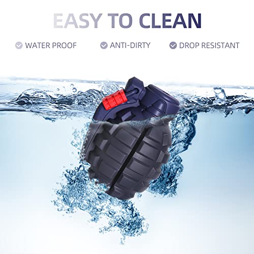Dog Toys for Aggressive Chewers Large Breed, Fun to Chew (Blue) | German Shepherd, Indestructible Interactive Treat Dog Toys for Large Medium Breeds, Food Grade&Tough Rubber, Chase and Fetch - color: Blue