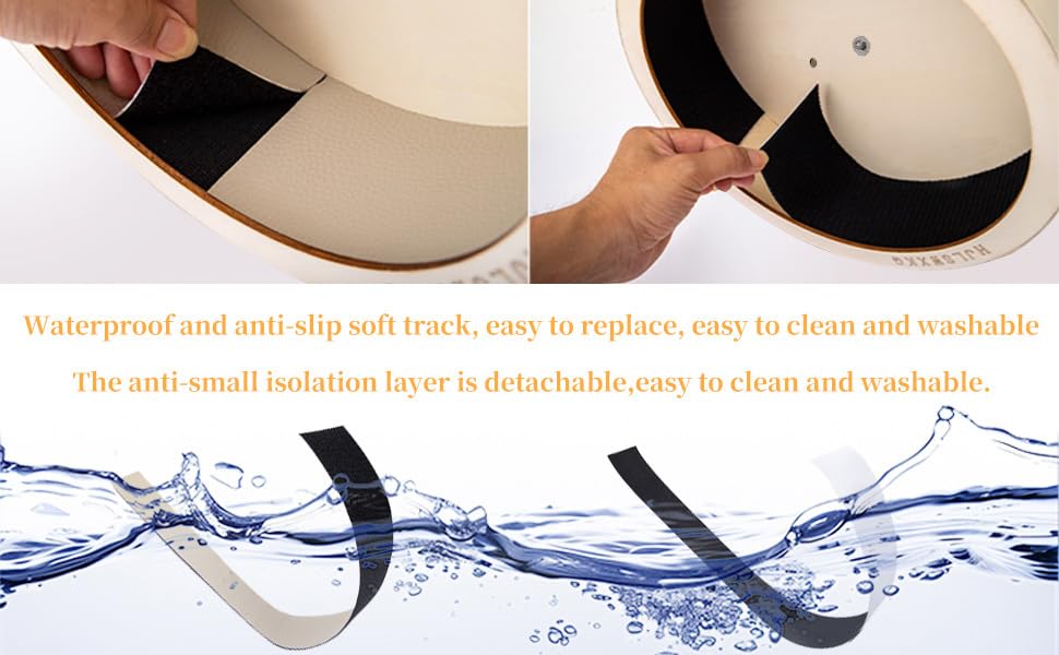 12inch Wall-Mount Silent Hamster Wheel，Removable Washable Track | Wooden Small Animal Exercise Wheel for Gerbil, Mouse, Syrian Hamster（12in） - size: 12in