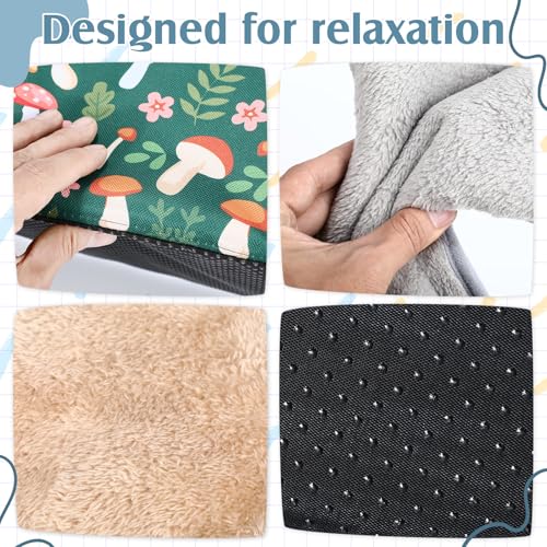 Abbylike 2 Pack Guinea Pig Hideout Washable Guinea Pig Tunnel and Soft Rabbit Bed Small Animals Cage Accessories for Hamster Chinchilla Ferret Bunny