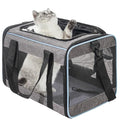 Vivicreate Cat Carrier Airline Approved Soft Sided Pet Carrier for Cats and Small Dogs Portable Travel Cat Bag with Mesh Ventilation Safety Leash and Shoulder Strap up to 15 lbs