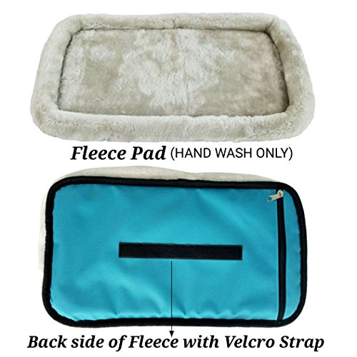 Mr. Peanut's Platinum Series Pet Carrier Faux Fleece Pad with Plywood Base by Mr. Peanut's (17X10)