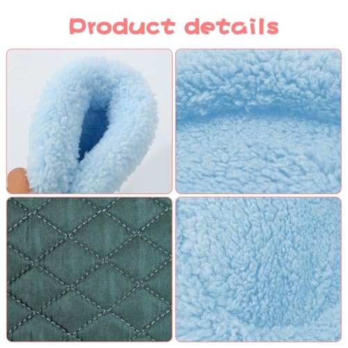 BWOGUE Hamster Bed, Round Velvet Sleep Pad for Guinea Pigs and Rats, 8.7 in | Round Mat for Small Pets, Soft Velvet Comfort, Machine Washable, Cage and Home Use, Hamsters Guinea Pigs - color: Blue