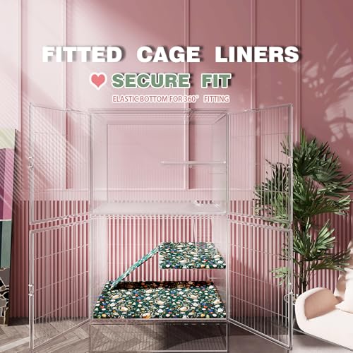 Ferret Cage Liner for Ferret Nation & Critter Nation Cage | Washable Bedding, Leakproof Cage Accessories for Ferrets, Chinchillas, Rats & Other Small Animals(Single Unit combo) - style: Single Unit combo