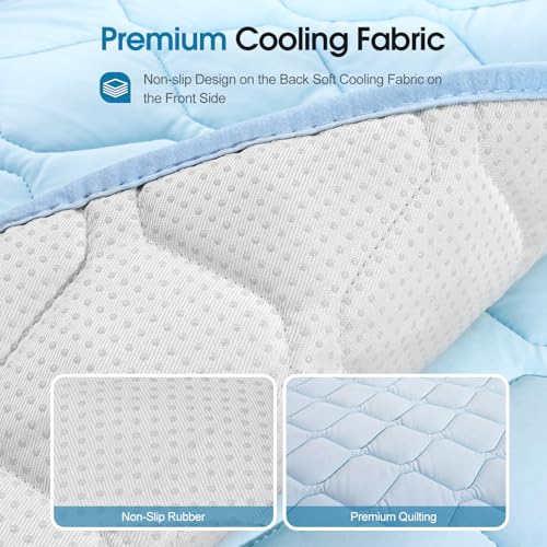 Buvlnee Dog Cooling Mat 2.0, Portable Pet Cooling Mat for Dogs & Cats Q-Max>0.5, Durable Waterproof Washable Cooling Pad Non-Toxic (24x18in) - size: 24x18in