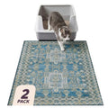 Lovewag Cat Litter Mat, Litter Box Mat, Blue Mesa, 36x48, 2 Pack | Washable litter mat cover, kitty litter mat & cat mat for litter box, litter trapping mat, prevents tracking, multi-cat - color: Blue Mesa, size: 36x48 inches (Pack of 2)