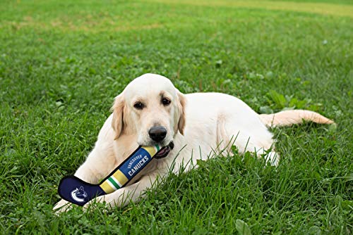 Pets First NHL Vancouver Canucks Stick Toy for Dogs & Cats. Play Hockey with Your Pet with This Licensed Dog Tough Toy Reward! - color: Vancouver Canucks, style: NHL Dog Tug Toy