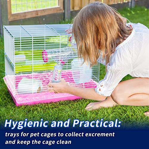 Tondiamo 150 Pcs Cage Liners for Small Animals Disposable Hamster Tray Clear Box Leak Proof Guinea Pig Cage Liner Bag Litter Toilet Film for Rabbit Bunny Hamster Hedgehog (Medium) - size: Medium