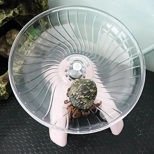 Hermit Crabs Wheel Toy, Hamster Running Wheel Toys, Small Animals Cage Accessory, Tank Accessory, Suitable for Hermit Crab Hamster Rat - color: Pink, size: Small