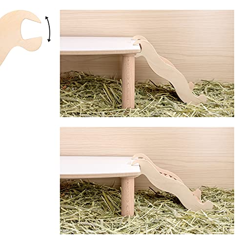 Niteangel Hamster Climbing Ladder Bridge: 6.3 x 3.7 x 1.1 inch | Can Expand Habitat Span & Explore Unlimited New Fun - Multi Use Habitat Decor Toys for Hamster Gerbils Mice and Small Animals - size: Small - 6.3'' L