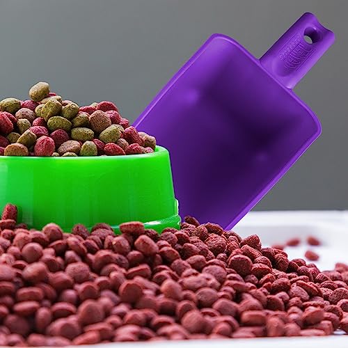 Vikan Remco 63008 Color-Coded Plastic Hand Scoop - BPA-Free Food-Safe Kitchen Utensils, Restaurant and Food Service Supplies, 16 oz, Purple