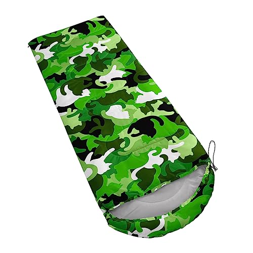 AILONEN Mermaid Scales Print Camping Sleeping Bag,Lightweight & Waterproof,3 Season Warm & Cool Weather,Portable Bags for Girls Women Travelling,Outdoors - color: Cat9