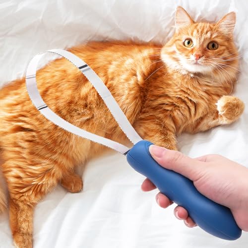 Dog Shedding Blade Dual-Sided Shedding Blades Stainless Steel Doggie Deshedding Brush Tool Curry Comb Dogs Brush Slicker Brushes for Grooming Pet Loose Hair Removal All Dogs Coat Types