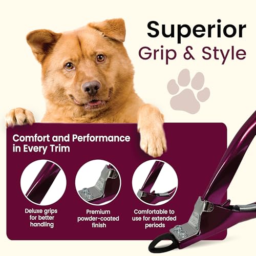 Candy Series Dog Nail Clippers for Small to Medium Dogs – USA-Made Professional Guillotine Pet Nail Trimmer with Replaceable Blade System - color: Candy Red, size: Small/Medium