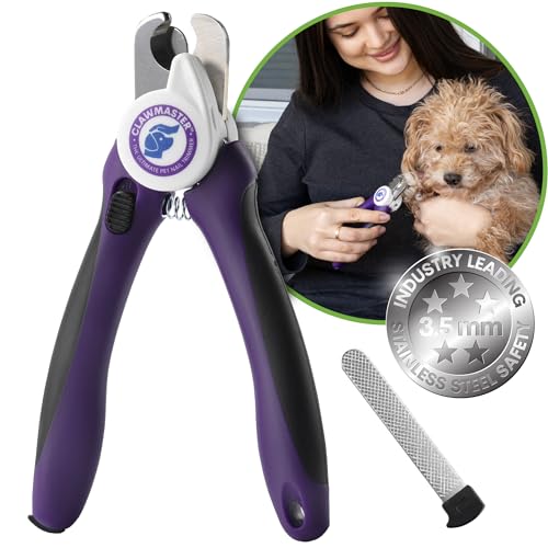 LED Pet Nail Clippers – Illuminated Dog & Cat Claw Trimmer with 3.5mm Stainless Steel Blade, Safety Guard & Built-in Light for Safe, Easy Grooming