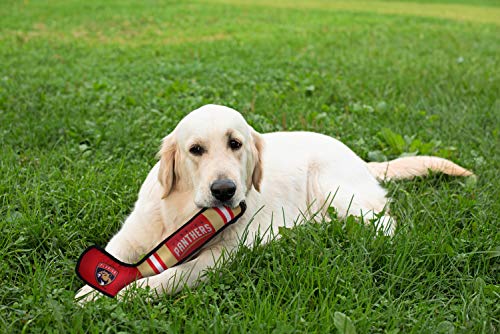 NHL Florida Panthers Stick Toy for Dogs & Cats. Play Hockey with Your Pet with This Licensed Dog Tough Toy Reward! - color: Florida Panthers, style: NHL Dog Tug Toy
