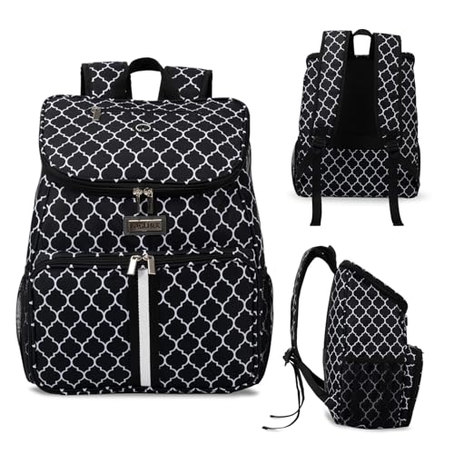 BAGLHER丨Dog Travel Bag, Airline Approved Pet Supplies Backpack, Dog Travel Backpack with 2 Silicone Collapsible Bowls and 2 Food Baskets - color: DLBlack-A