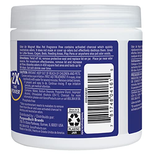 Gonzo Natural Magic Air Activated Charcoal - 2 Pack - for Litter Boxes Cages and Pet Beds 14 Ounce