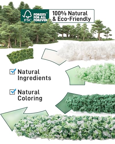 BUCATSTATE Hamster Bedding 15L, 99% Dust-Free Paper Bedding, Green | FSC-Certified Paper Bedding, Compactly Packed to Expand 3X, with Vibrant Color and Odor Control for Guinea Pigs and Rabbits - color: Green, size: 15L
