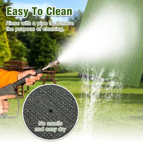 GLOBREEN Grass Pad for Dog Large Size - 2FTx6FT Dog Potty Training Turf | High Drainage, Indoor Outdoor Pets Pee Fake Grass Runner Rug for Balcony Patio Yard Deck Pools Walkway, 8mm Low Pile - size: 2FTX6FT