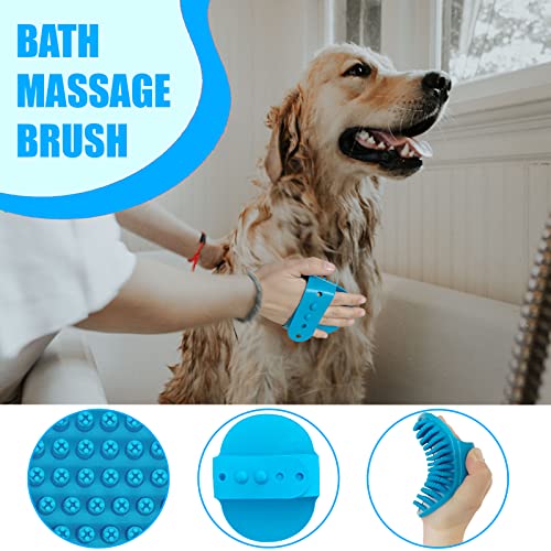 Dog Brush Grooming Kit 5PCS - Dog Brush for Shedding,Puppy Brush and Flea Comb for Dogs, Slicker Brush Comb and Dog Hair Brush Set Blue, Grooming at Home or Travel - color: B-Blue 5 Kits