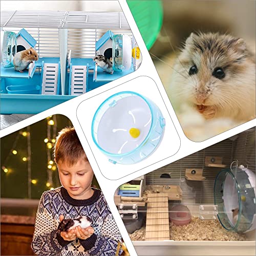 Silent Hamster Wheel - Exercise Wheel for Syrian Hamsters - Quiet Spinner Running Wheel for Small Animals - Pet Hamsters Gerbils Mice Rats Guinea Pig Hedgehog Exercise Wheel Toy