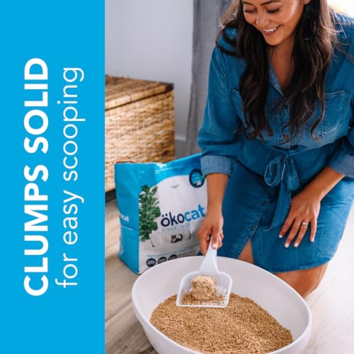ökocat Original Natural Wood Clumping Cat Litter, Odor Control 18.8 lbs - size: Large Bag, style: Original