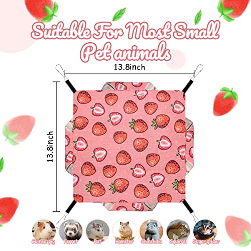 LEFTSTARER Guinea Pig Rat Ferret Hammock Bed Chinchilla Hamster Squirrel Hanging Hammock Summer Ice Surface Bed Cage Stuff Accessories
