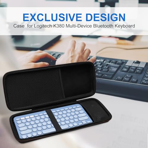 LTGEM Case for Logitech Pebble 2 Combo K380s Keyboard and M350s Mouse | Hard EVA Shell, Water-Resistant, Shock Protection, Scratch-Resistant Interior, Portable Travel Storage Case Only