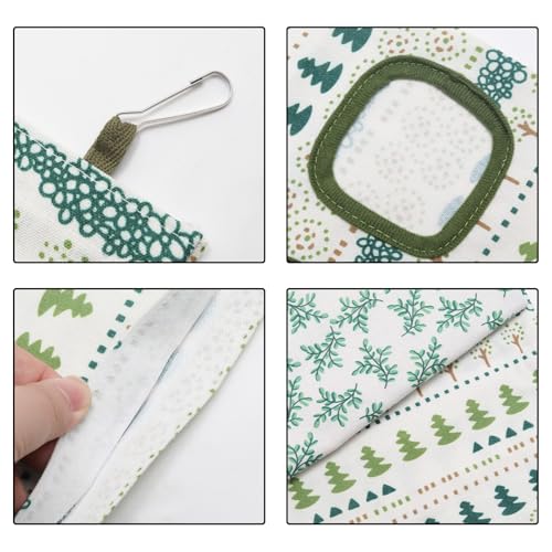 2Pcs Rabbit Hay Feeder Bag, Hanging Guinea Pig Hay Feeder, White | Rabbit Cage Bag, Hanging Hay Feeder with 2 Holes, Small Animal Feeders Storage Pouch Holder for Rabbits Hamsters Small Pets - color: Color 1