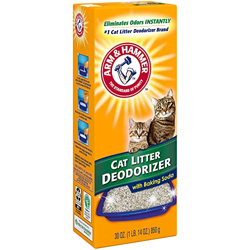 Arm & Hammer Cat Litter Deodorizer, with baking soda, 30 Oz - size: 30 oz, style: Double Duty