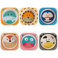 6 Pack 10 Oz Small Bowls, Durable Cartoon Bowls for Children, BPA Free Cute Snack Bowl, Square Dinner Tableware for Serving Soup, Cereal, Pasta, Ice Cream, Dishwasher Safe