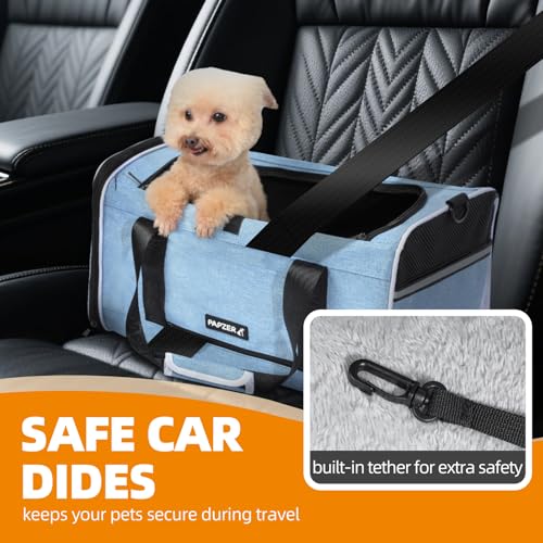 Cat Carrier for Travel, Soft-Sided, Top Loading, Privacy Curtain, to 20 lbs | Medium Pet Carry Bag Anxious Cat, Vet Visits Car Transport, Luggage Sleeve Suitcase Attachable Small Puppy Crate Kennel Blue - color: Blue