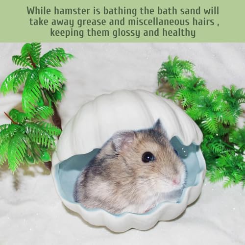 Hamiledyi Hamster Bathing Sand 4 LB Gerbil Powder Grooming Sand for Tiny Friends Farm Chinchilla Dust Bath Potty Litter Sand