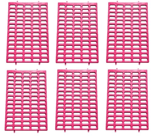 Saguaro Acres Rabbit Cage Resting Mat, Pink, Pack of 6 - color: Pink