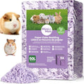 Hamster Bedding 50L Guinea Pig Paper Bedding Odor Control 99% Dust-Free | Small Pet Bedding Natural Paper Expands 5X Soft Dust-Free Unscented Support Burrowing, Nesting, Easier Daily Cage Care - color: Violet-50L