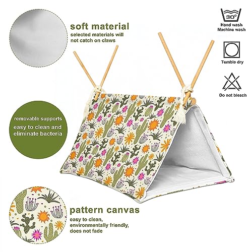 Bearded Dragon Reptile Sleeping Bed Tent Hide Tank Decor Accessories Habitat Shelter for Lizard Bearded Dragon Leopard Gecko (Cactus 1)
