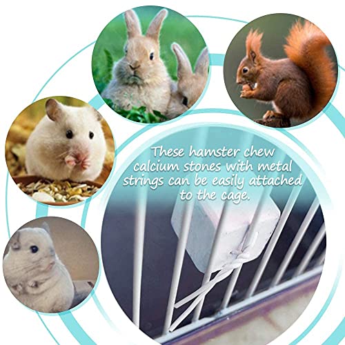 8Pieces Rat Lava Block Chinchilla Bites Calcium Cubes Stone Hamster Grinding Teeth Supplies Mineral Pumice Chew Toy for Gerbil Guinea Pig Mouse